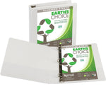 Samsill Earth's Choice Biobased 1 1/2" View Binders, D-Ring, White (SAM16957)