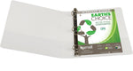 Samsill Earth's Choice Biobased 1 1/2" View Binders, D-Ring, White (SAM16957)