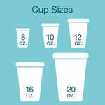 Solo Single-Sided Poly Paper Hot Cups, 8oz, White, 50/Bag, 20 Bags/Ct