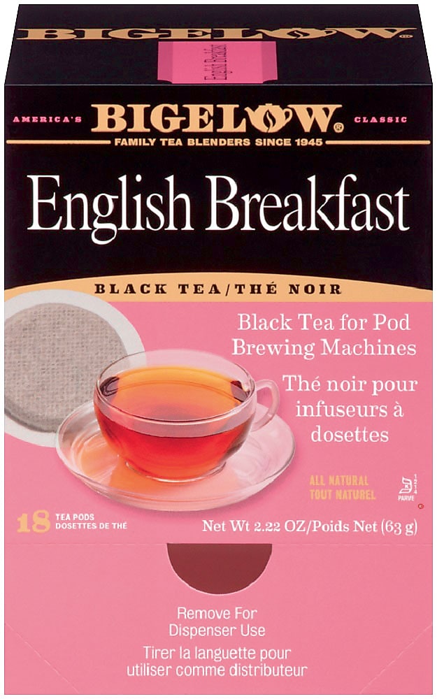 Bigelow English Breakfast Black Tea, Pods, 18/Box (RCB09906)