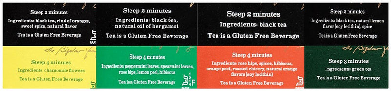 Bigelow Variety Pack Assorted Tea Bags, 64/Box (10568)