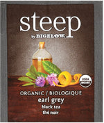 Steep by Bigelow Organic Earl Grey Black Tea, 20 Tea Bags/Box (RCB17700)