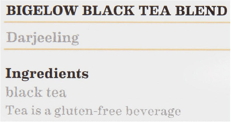 Bigelow Darjeeling Black Tea Bags, 28/Box (RCB003491)