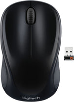 Logitech M317 Compact Wireless Optical USB Mouse, Black (910-003416)