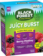 Black Forest Juicy Burst Gluten Free Berry Medley Fruit Gummies, 32 oz., 40 Packs/Box (FER02067)