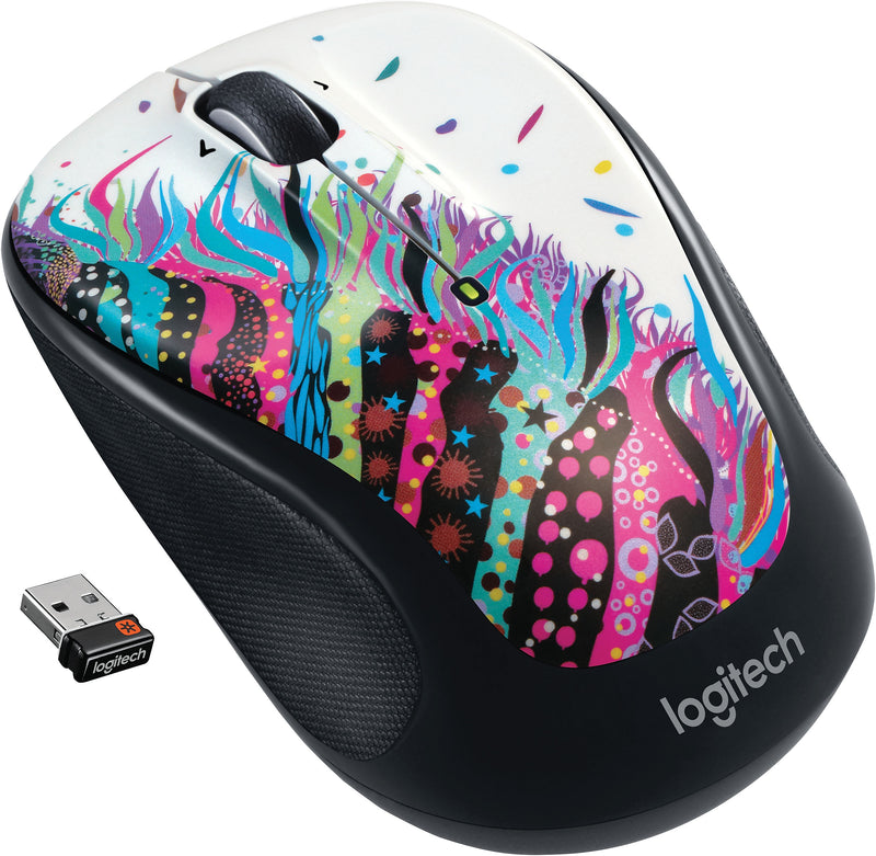 Logitech M325 Wireless Ambidextrous Optical USB Mouse, Black (910-006828)