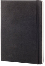 Moleskine Classic Hard Cover Notebook, 7.5" x 9.75", Square Ruled, Black (895292XX)
