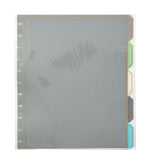 Martha Stewart Poly Divider, 5 Tabs, Assorted Colors, 1 Set (MS102C)