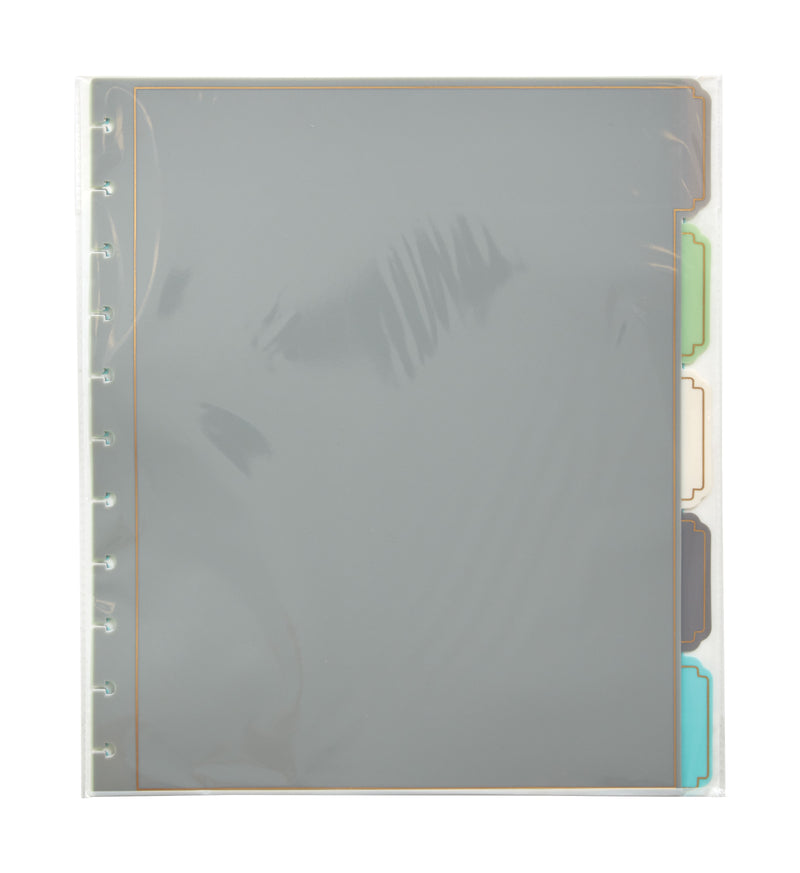 Martha Stewart Poly Divider, 5 Tabs, Assorted Colors, 1 Set (MS102C)