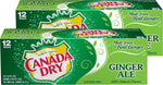 Canada Dry Ginger Ale Soda, 12 oz., 24/Carton (00078000152166)