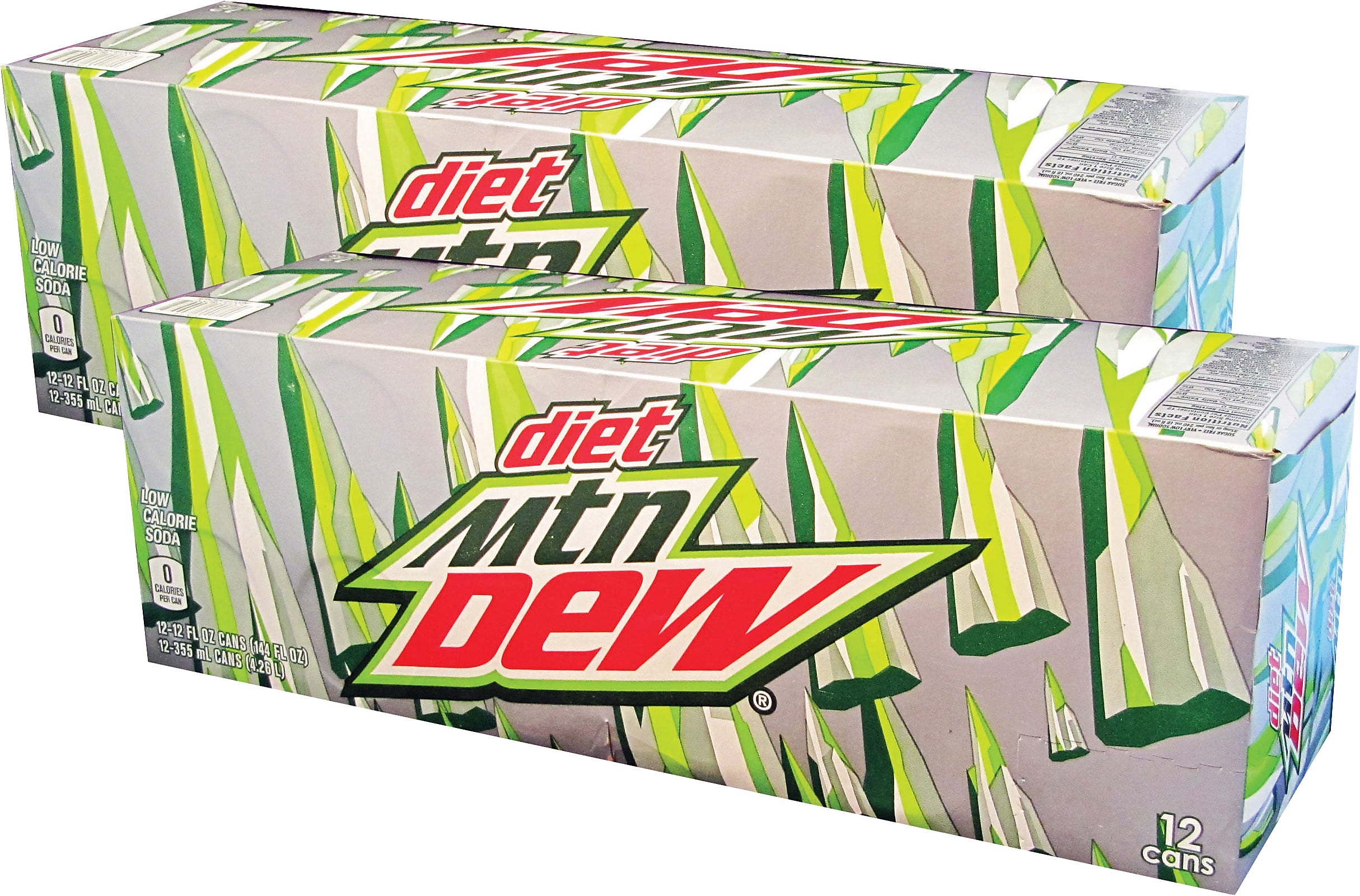 Mountain Dew Diet Soda, 12 oz., 24/Carton (83777)