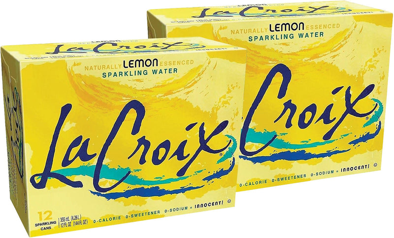 LaCroix Lemon Sparkling Water, 12 oz., 24/Carton (NAV40130)