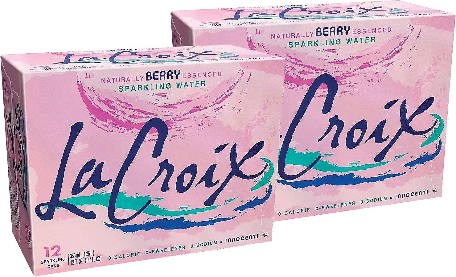 LaCroix Berry Sparkling Water, 12 oz., 24/Carton (NAV40156)