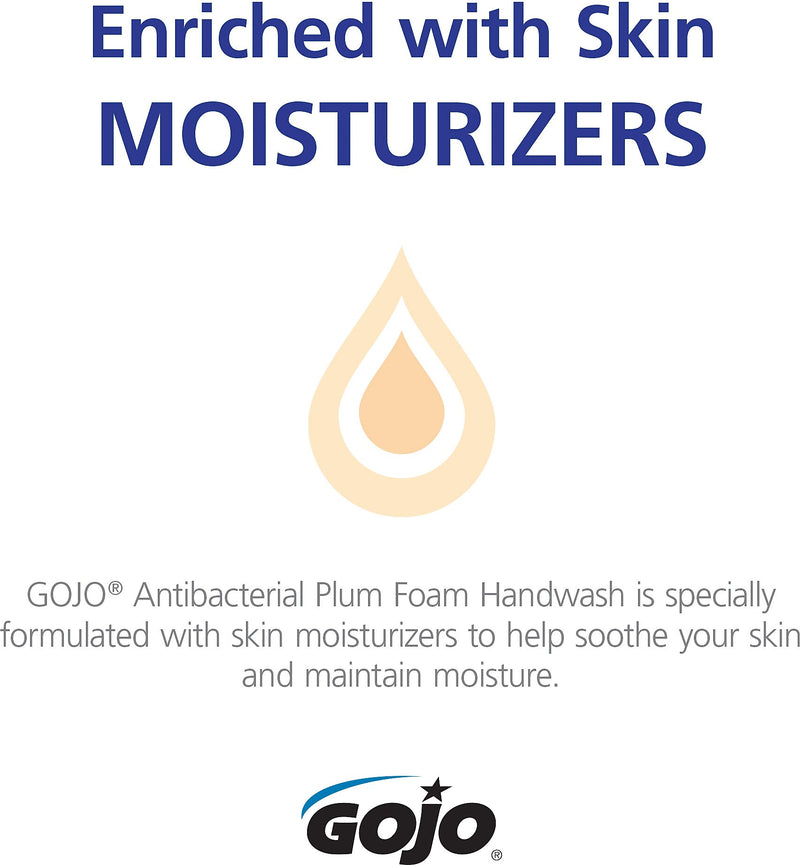 GOJO Antibacterial Foaming Hand Soap Refill for ADX 7 Dispenser, 700 ml, Plum Scent (8712-04)
