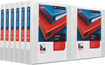 Staples Heavy Duty 1" 3-Ring View Binders, White, 12/Carton (24667CT)