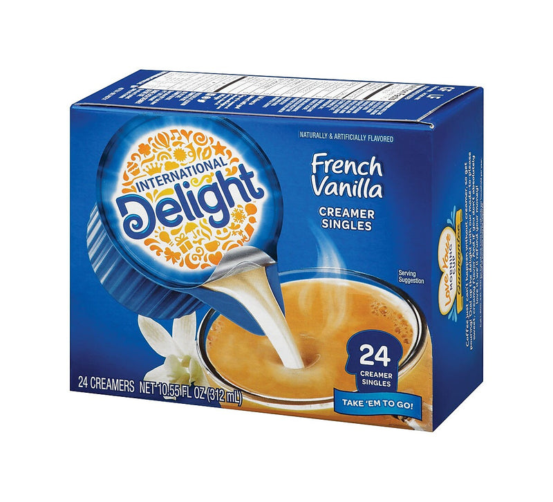 International Delight French Vanilla Dairy Free Liquid Creamer, 0.44 oz., 24/Box (WWI100681)