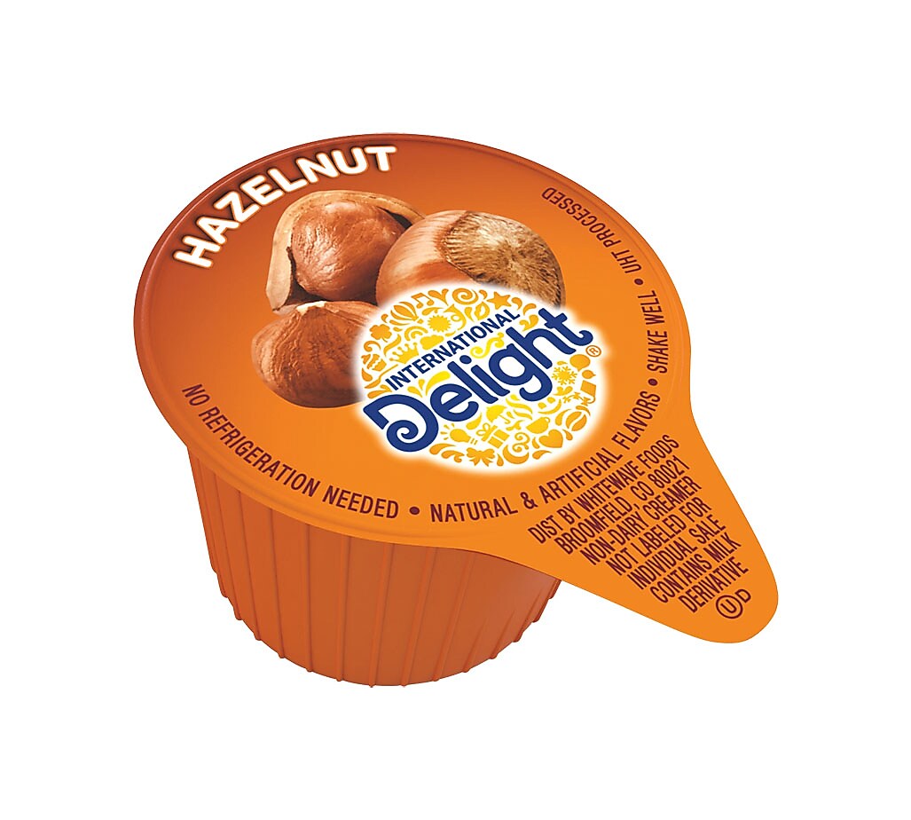 International Delight Hazelnut Liquid Creamer, 0.44 oz., 48/Box (WWI02283)