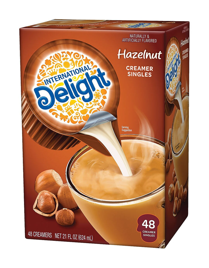 International Delight Hazelnut Liquid Creamer, 0.44 oz., 48/Box (WWI02283)