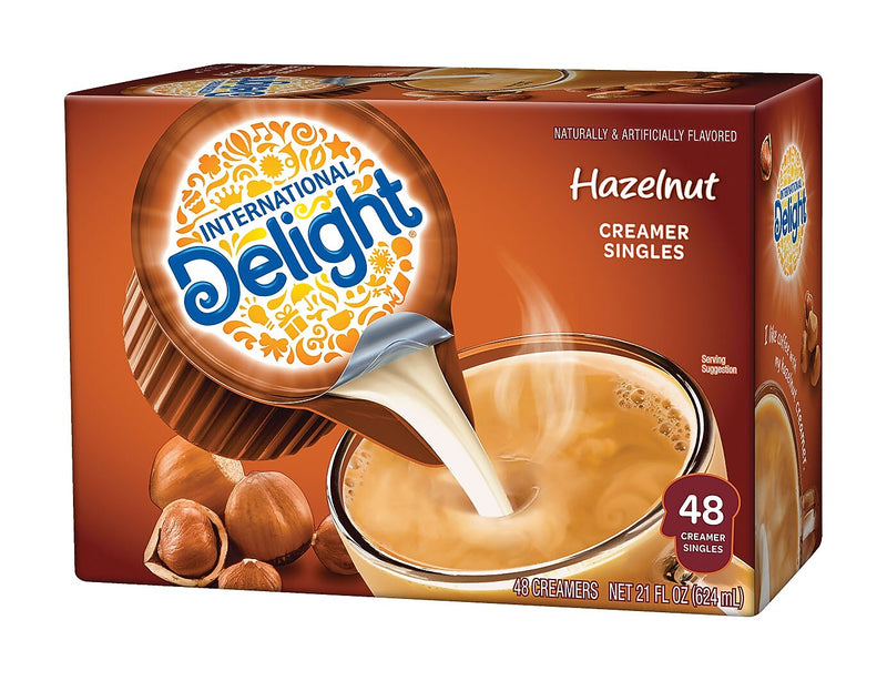 International Delight Hazelnut Liquid Creamer, 0.44 oz., 48/Box (WWI02283)
