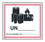 Lithium Battery Label with Blank Space for UN Number, 4-5/8" x 5" (DL1938)
