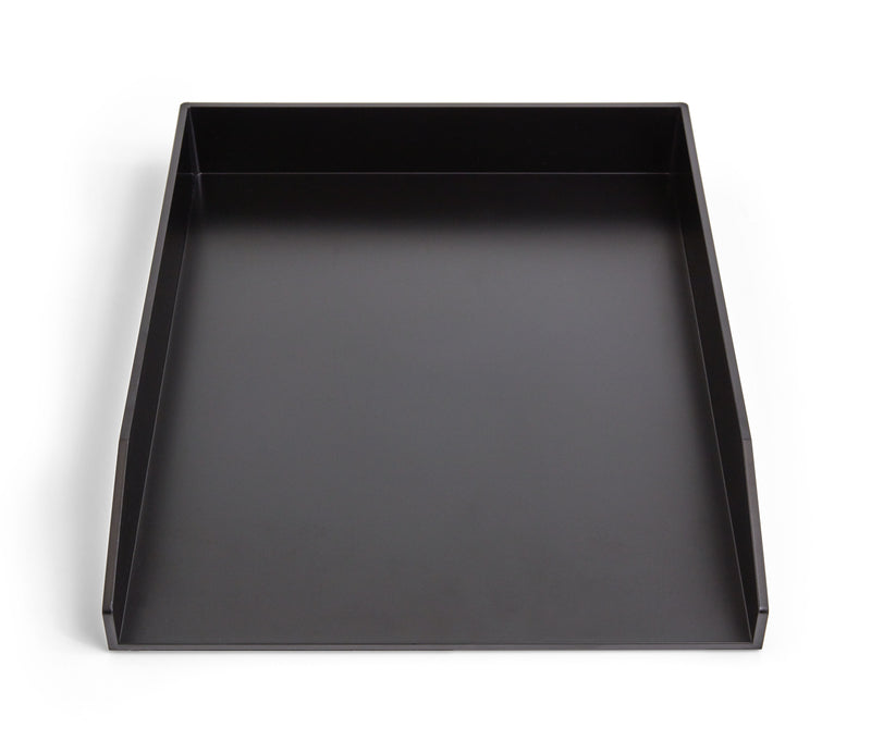 TRU RED™ Front Load Stackable Plastic Letter Tray, Black, 2/Pack (TR55253)