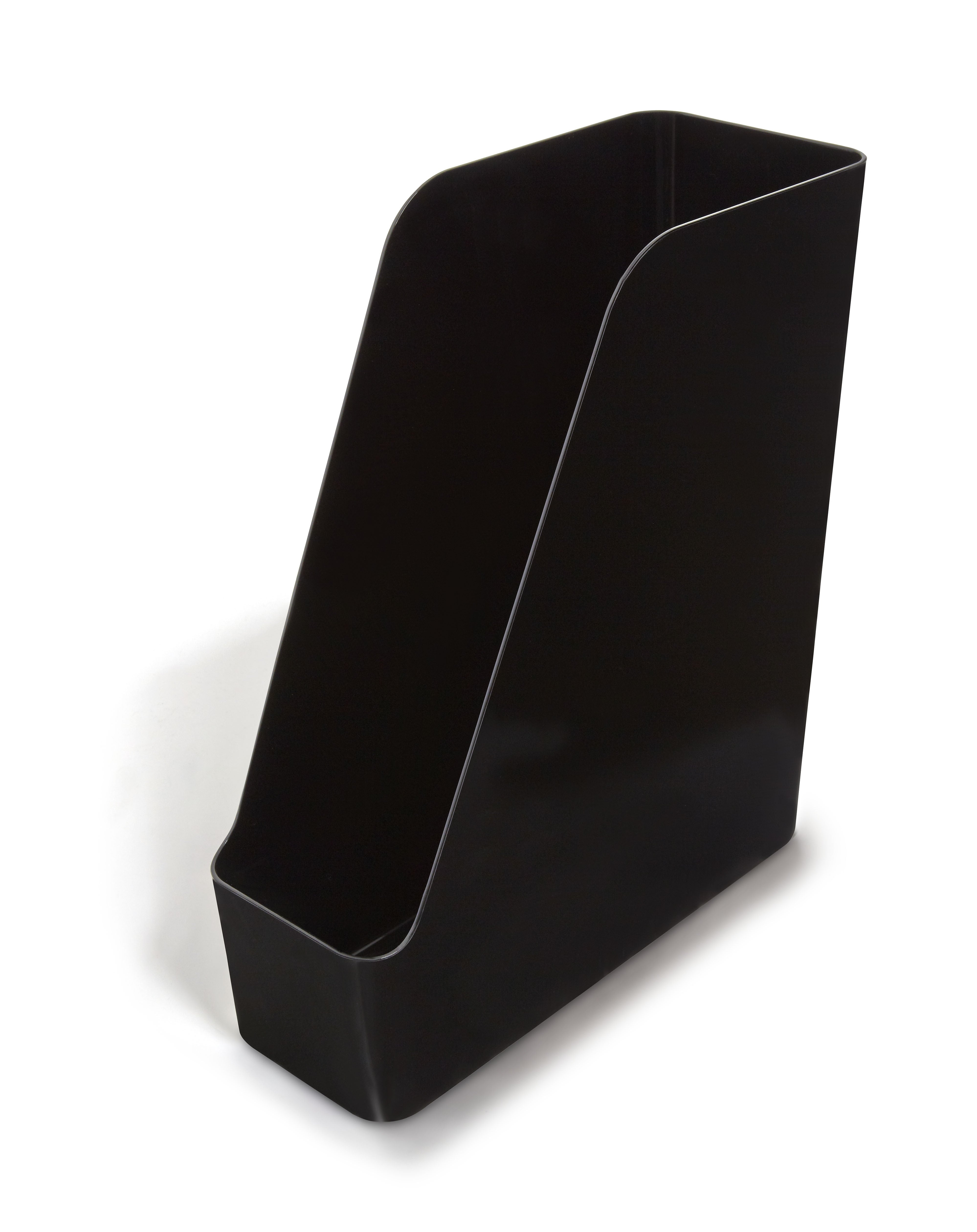 TRU RED™ Plastic Magazine File, Black, 2/Pack (TR55337)