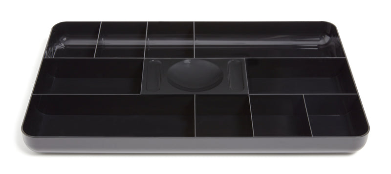TRU RED™ 13-Compartment Plastic Drawer Organizer, Black (TR55350)