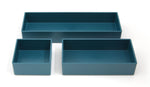 TRU RED™ 3 Piece Plastic Drawer Organizer, Teal (TR55299)