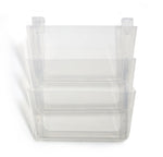 TRU RED™ 3-Pocket Plastic Letter Wall File, Clear (TR55345)