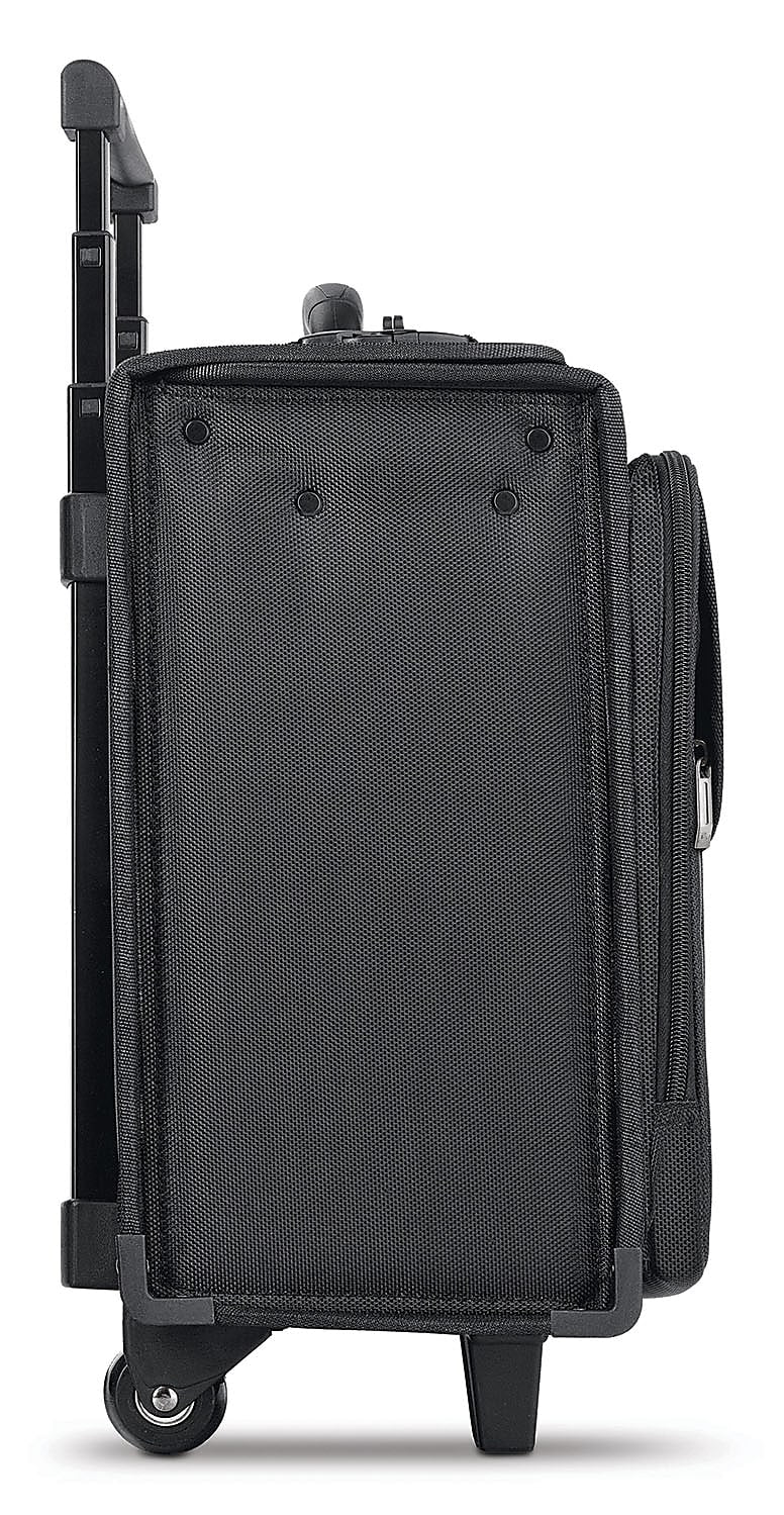 Solo New York Midtown Collection Morgan Laptop Rolling Briefcase, Black Polyester (B151-4)