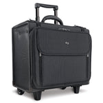 Solo New York Midtown Collection Morgan Laptop Rolling Briefcase, Black Polyester (B151-4)