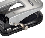 Bostitch EZ Squeeze 2-Hole Punch, 40 Sheet Capacity, Black/Silver (2340)