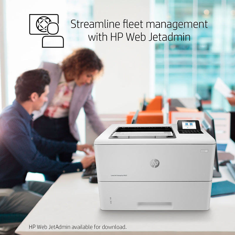 HP LaserJet Enterprise M507n Monochrome Laser Printer with Built-in Ethernet (1PV86A)