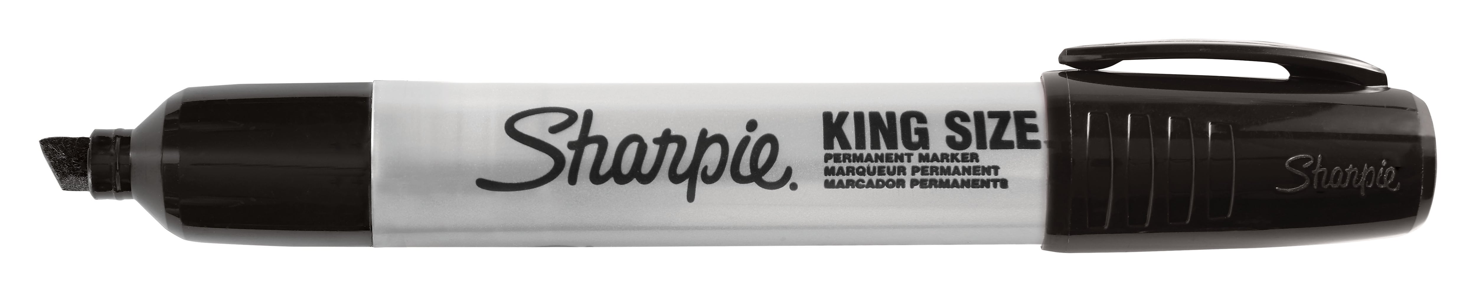 Sharpie King Size Permanent Marker, Chisel Tip, Black (15001A)
