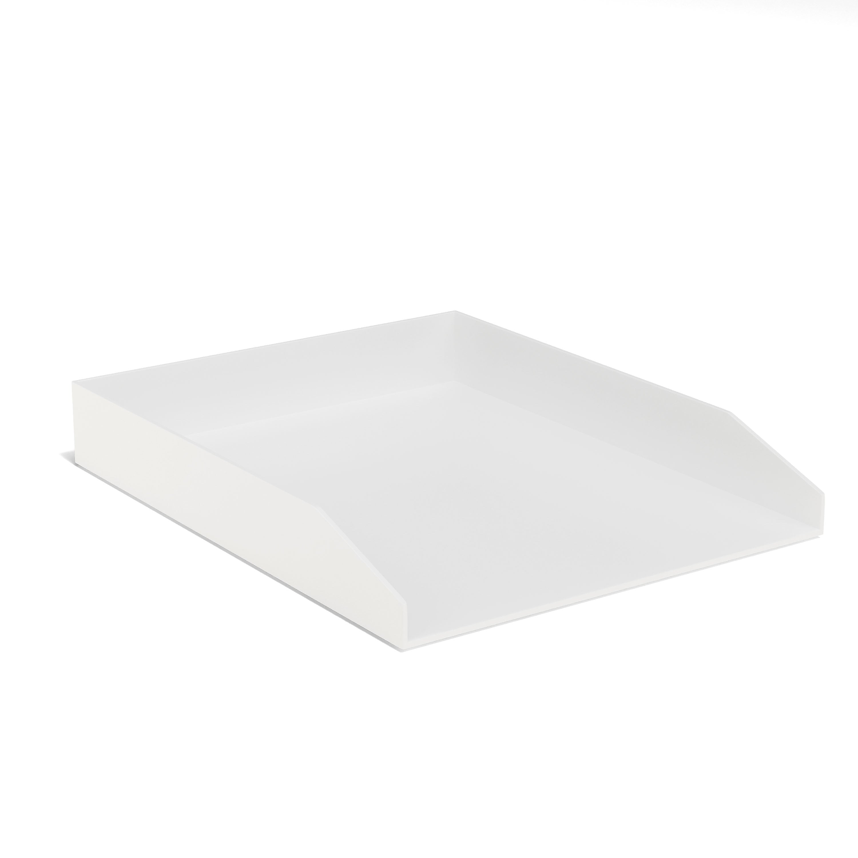 TRU RED™ Front Load Stackable Plastic Letter Tray, White (TR55255)