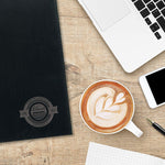 Personalized Engraved Portfolio, Black, Corner, 12"x9.5", Qty 1