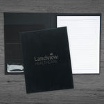 Personalized Engraved Portfolio, Black, Center, 12"x9.5", Qty 1