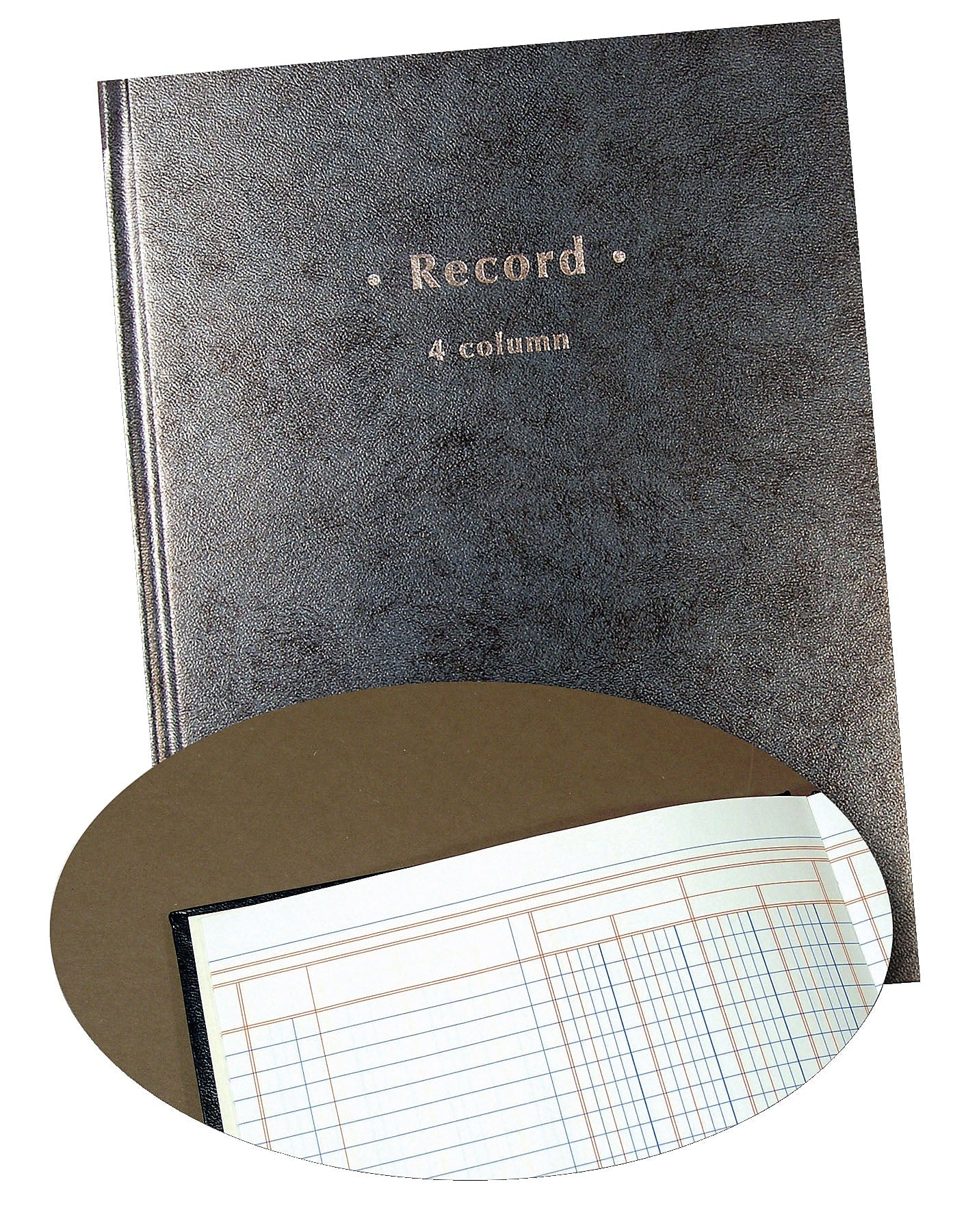 Columnar Book, 4-Columns, 7.25" x 9.5", Blue Marble, 40 Sheets/Book (217745)