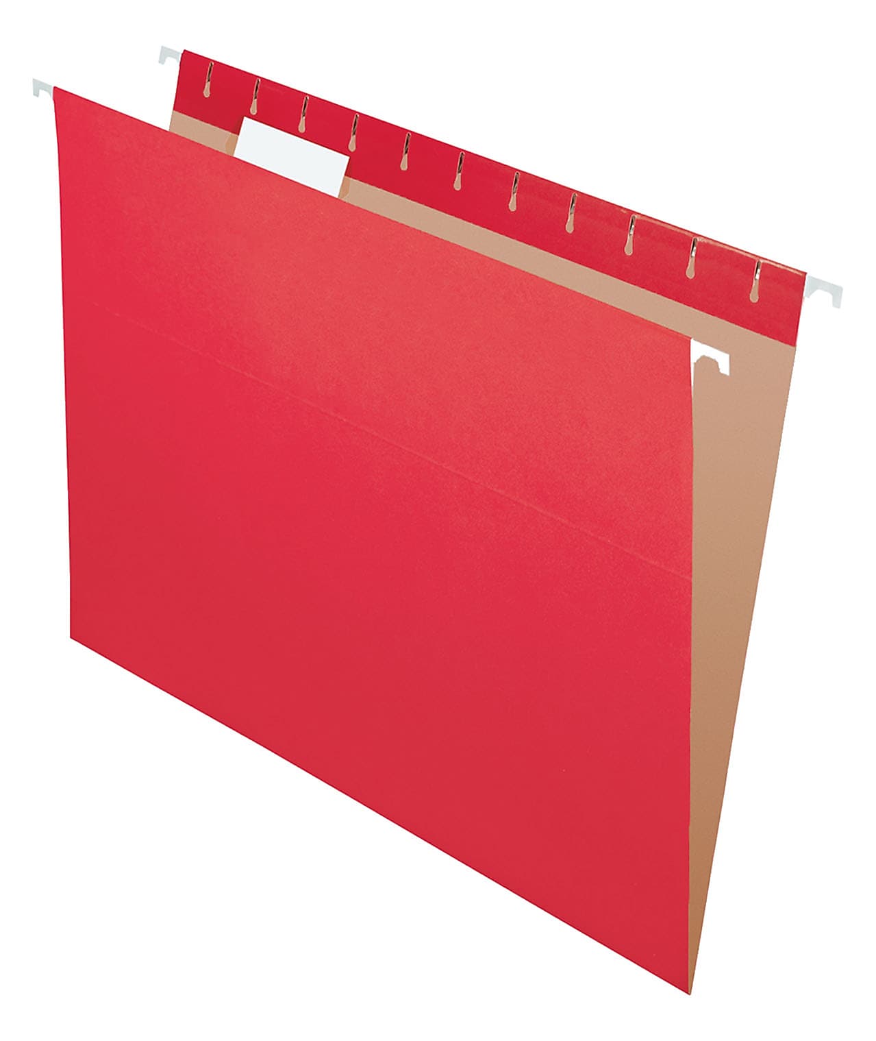 Pendaflex Recycled Colored Hanging File Folders, Red, Letter, Holds 8 1/2"H x 11"W, 25/Bx (92511)