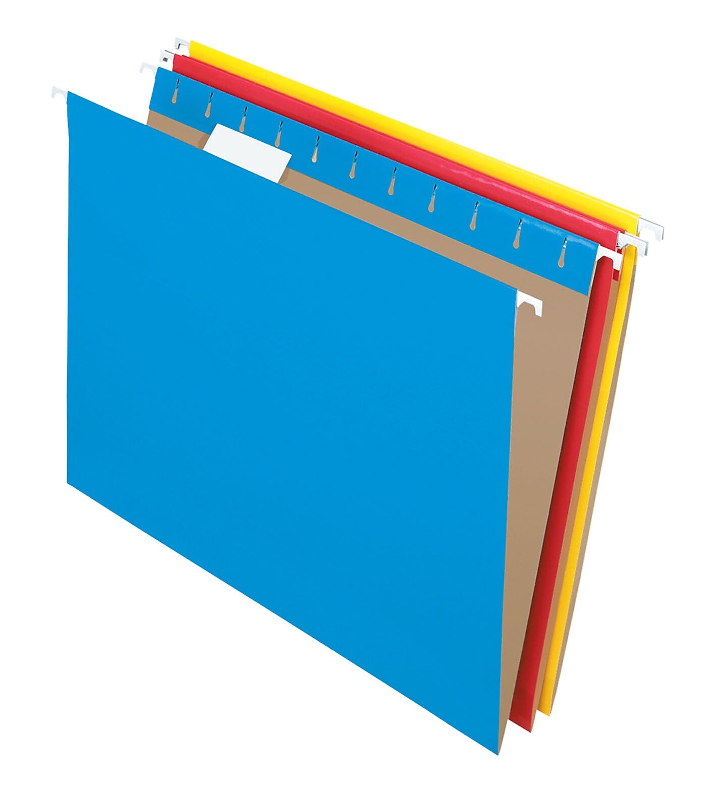 Pendaflex Essentials Recycled Hanging File Folder, 5-Tab Tab, Letter Size, Assorted Colors, 25/Box (PFX 81612)