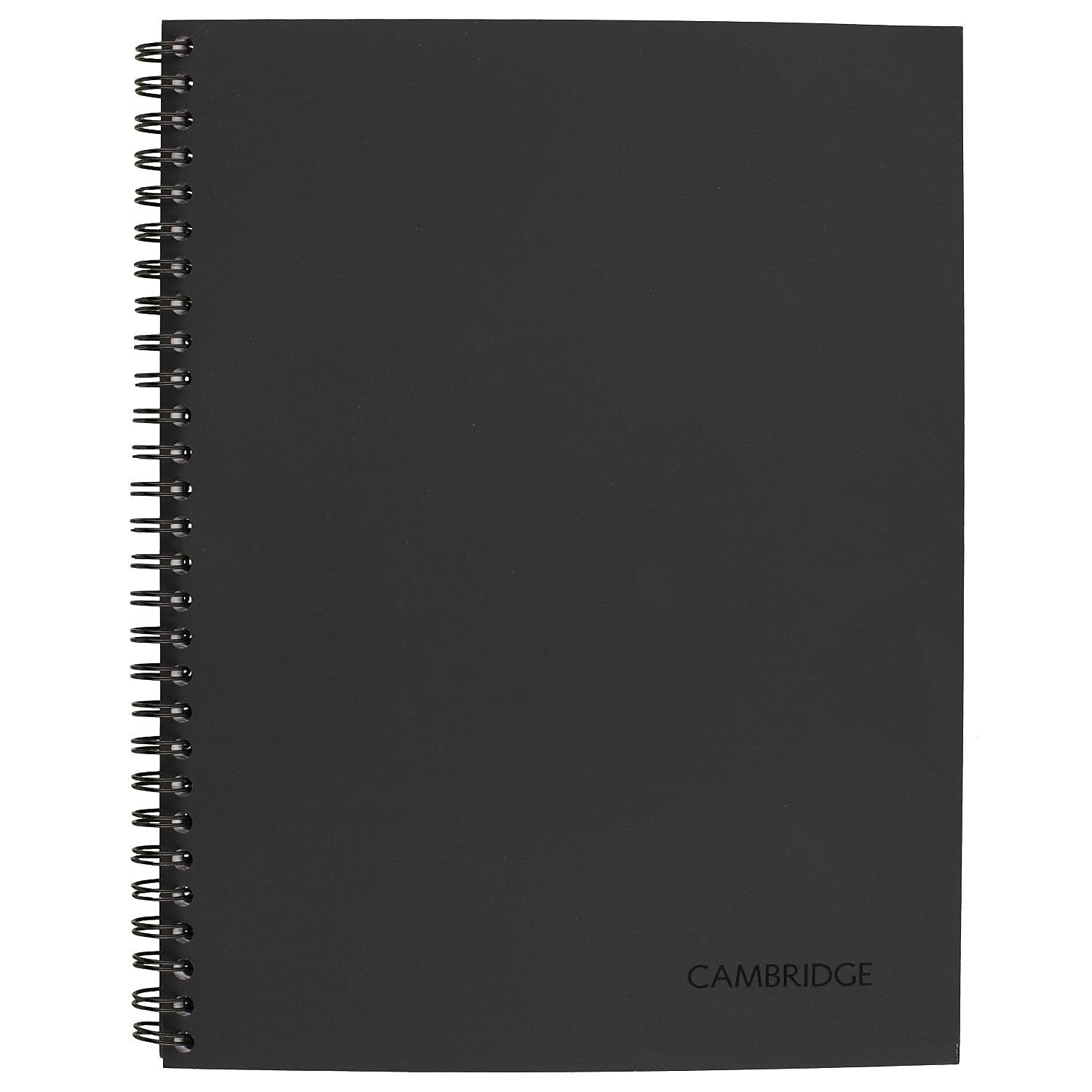 Cambridge Professional 1-Subject Professional Notebook, 7.25" x 9.5", Wide Ruled, 80 Sheets, Gray/Silver (06122)