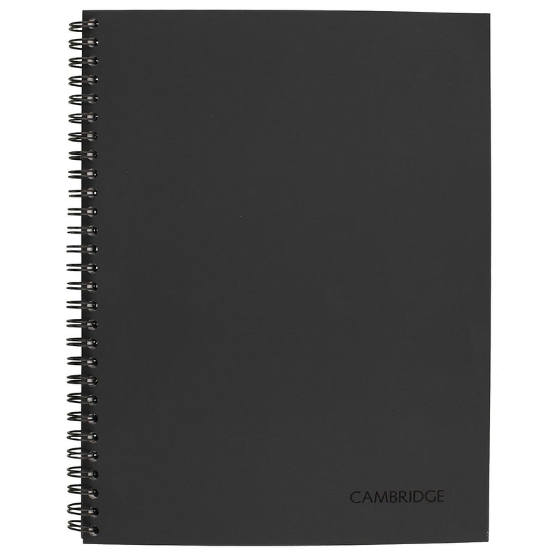 Cambridge Professional 1-Subject Professional Notebook, 7.25" x 9.5", Wide Ruled, 80 Sheets, Gray/Silver (06122)