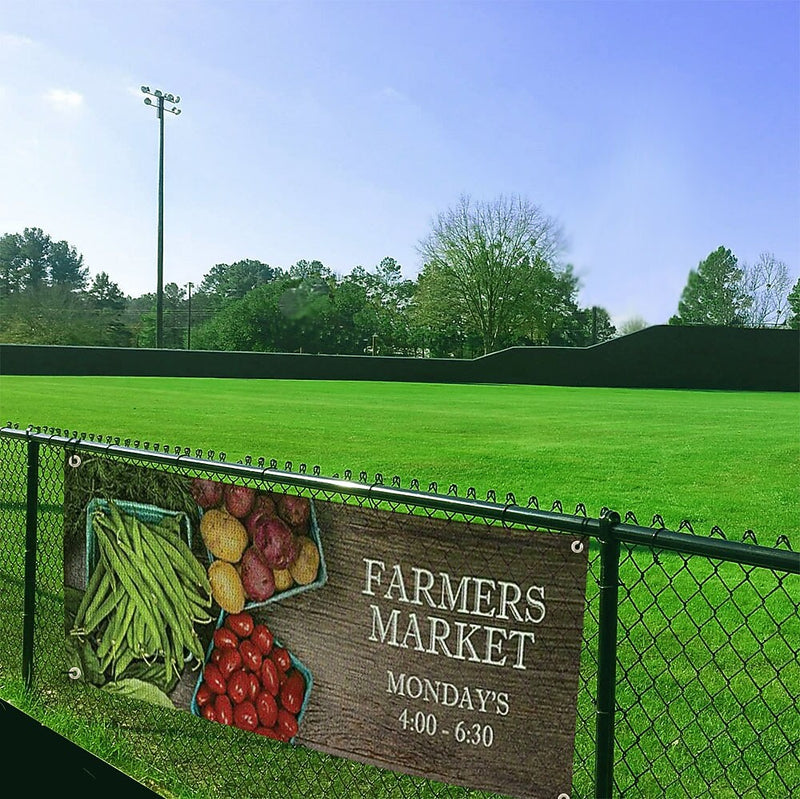 Full Color Outdoor Mesh Banner, 8 oz., 36" x 96"