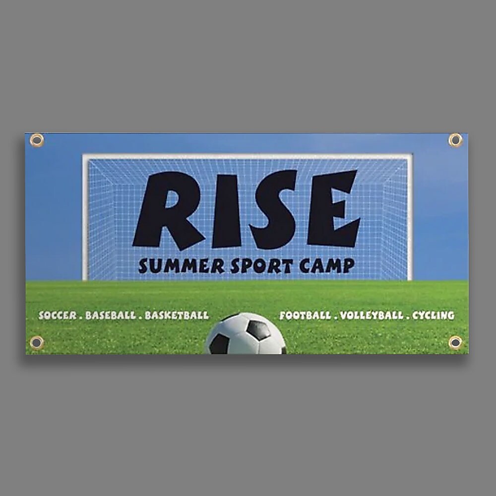Custom Full Color Durable Vinyl Banner, 15 oz., 2' x 4', Qty 1