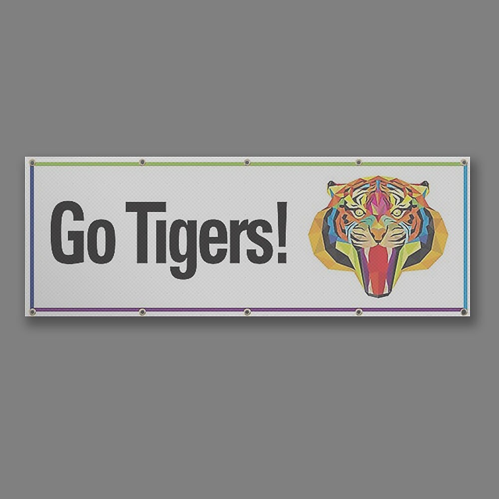 Full Color Outdoor Mesh Banner, 9 oz., 34" x 96", Qty 1