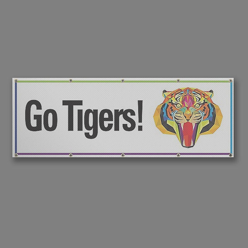 Full Color Outdoor Mesh Banner, 9 oz., 34" x 96", Qty 1