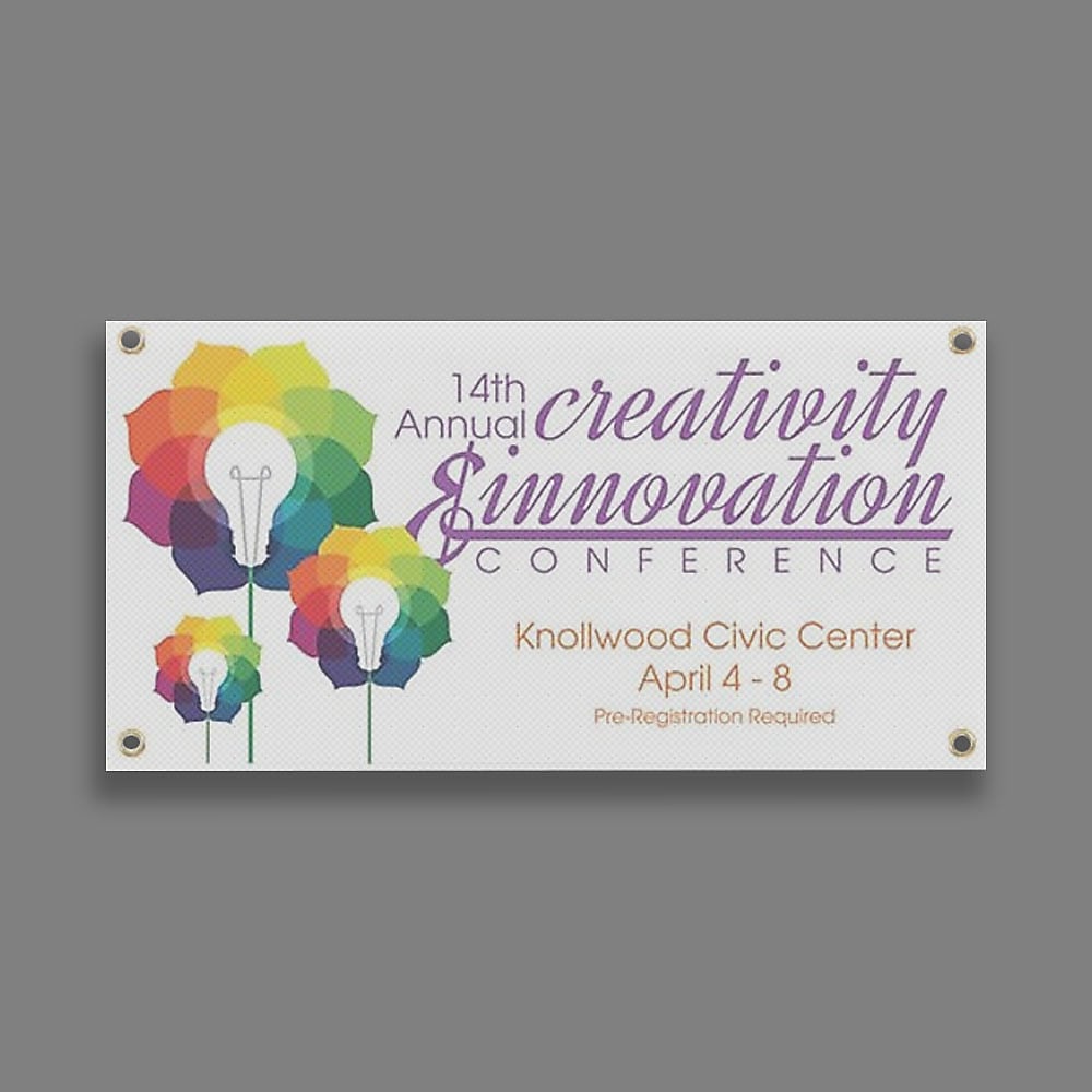 Full Color Outdoor Mesh Banner, 9 oz., 2' x 4', Qty 1