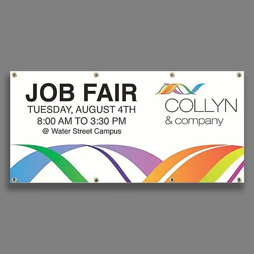 Custom Full Color Durable Vinyl Banner, 13 oz., 36" x 72"