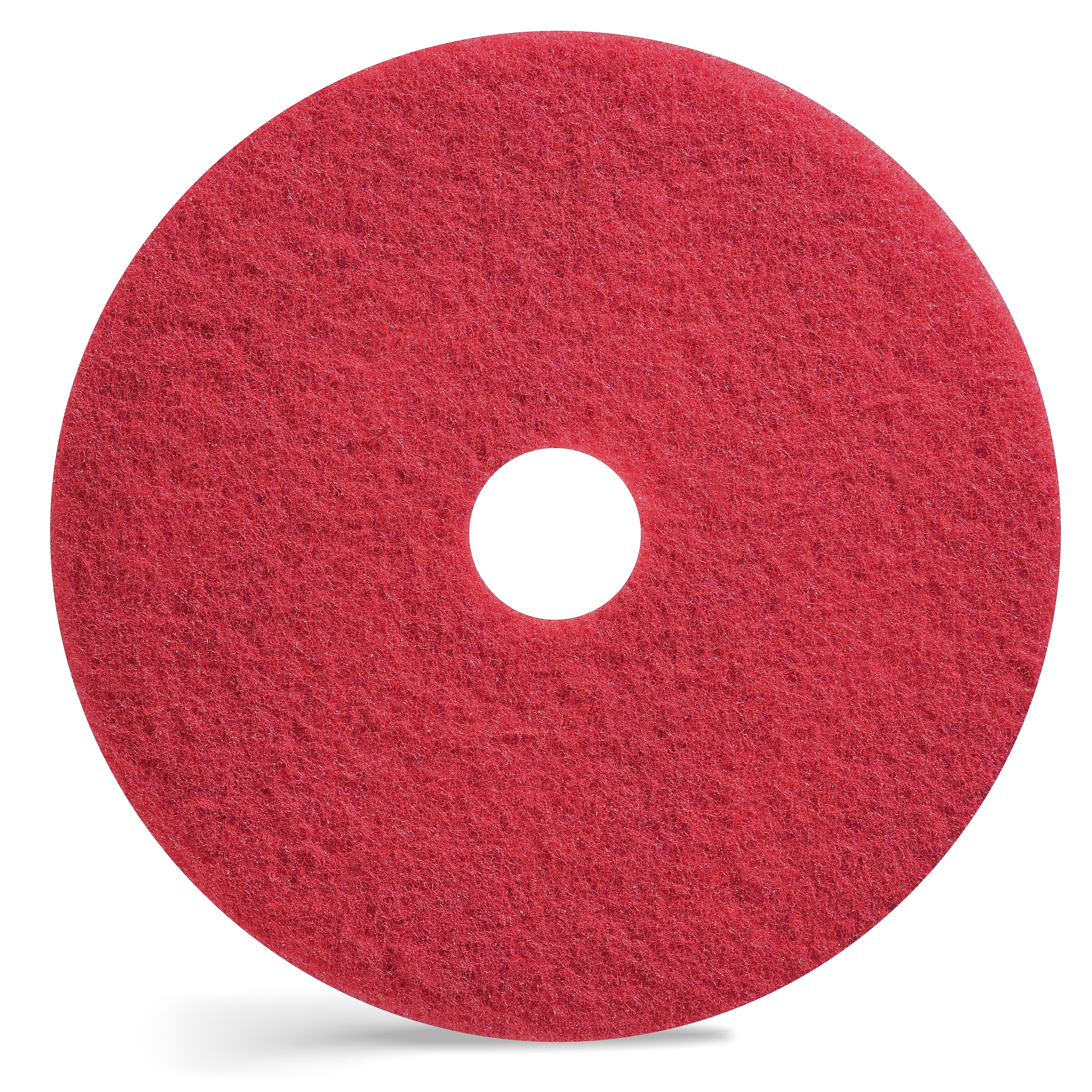 Coastwide Professional 20" Buffing Pad, Red, 5/Carton (CW22984)