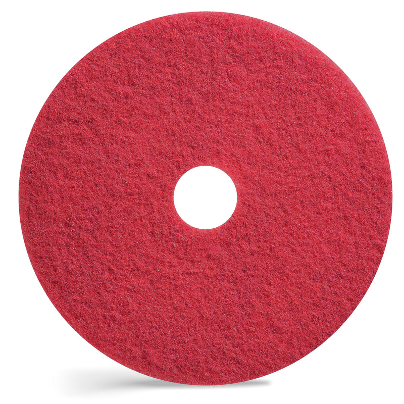 Coastwide Professional 20" Buffing Pad, Red, 5/Carton (CW22984)